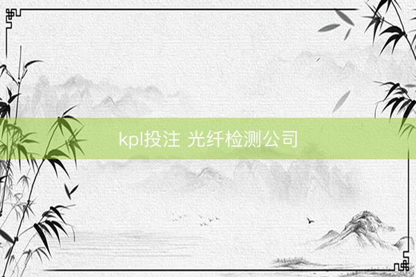 kpl投注 光纤检测公司
