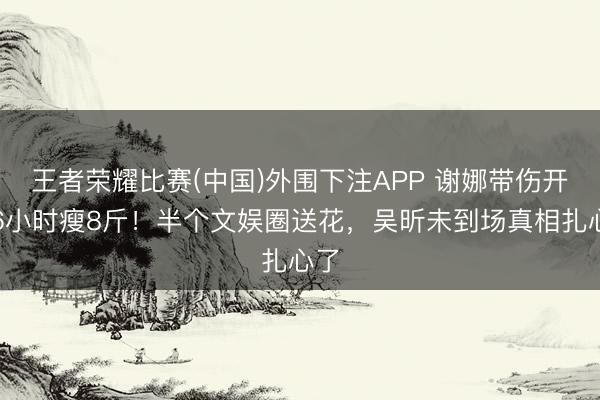 王者荣耀比赛(中国)外围下注APP 谢娜带伤开唱6小时瘦8斤!半个文娱圈送花,吴昕未到场真相扎心了